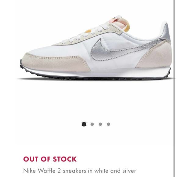 Nike Waffle Trainer 2 White Metal Silver Women's sneakers Size 9.5  $90 - Picture 6 of 13